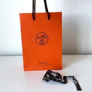 Hermes Small Gift Bag and Ribbon